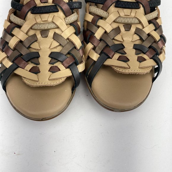 Tejidas Leather Brown Weave Sandals 7.5 - Picture 4 of 11